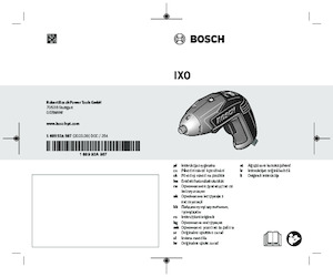 Vezetéknélküli fúrók és csavarbehajtók Bosch IXO 5