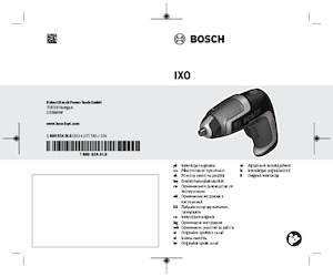Vezetéknélküli fúrók és csavarbehajtók Bosch IXO 7