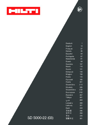 Vezetéknélküli fúrók és csavarbehajtók Hilti SD 5000-22