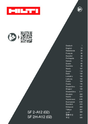 Vezetéknélküli fúrók és csavarbehajtók Hilti SF 2-A12