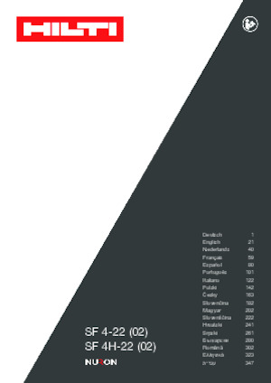 Vezetéknélküli fúrók és csavarbehajtók Hilti SF 4H-22