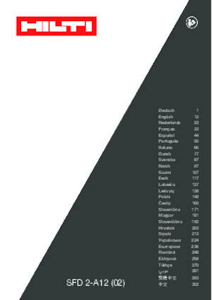 Vezetéknélküli fúrók és csavarbehajtók Hilti SFD 2-A12