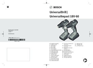 Vezetéknélküli fúrók és csavarbehajtók Bosch UniversalImpact 18V-60