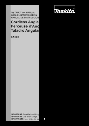 Vezetéknélküli fúrók és csavarbehajtók Makita XAD02