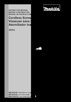 Vezetéknélküli fúrók és csavarbehajtók Makita XSF03TX2