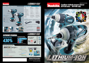 Vezetéknélküli ütvecsavarozók és csavarkulcsok Makita BTP140 