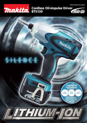 Vezetéknélküli ütvecsavarozók és csavarkulcsok Makita BTS130 