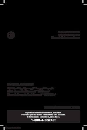 Vezetéknélküli ütvecsavarozók és csavarkulcsok DEWALT DCF896HB