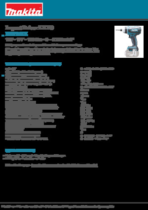 Vezetéknélküli ütvecsavarozók és csavarkulcsok Makita DTP141Z