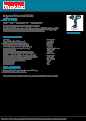 Vezetéknélküli ütvecsavarozók és csavarkulcsok Makita DTW450Z