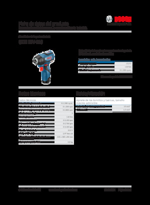 Vezetéknélküli ütvecsavarozók és csavarkulcsok Bosch GDR 12V-110