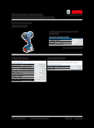 Vezetéknélküli ütvecsavarozók és csavarkulcsok Bosch GDR 18V-160