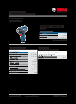 Vezetéknélküli ütvecsavarozók és csavarkulcsok Bosch GDS 12V-115