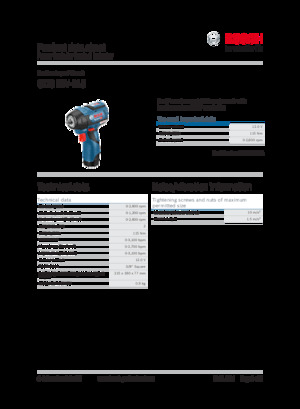 Vezetéknélküli ütvecsavarozók és csavarkulcsok Bosch GDS 12V-115