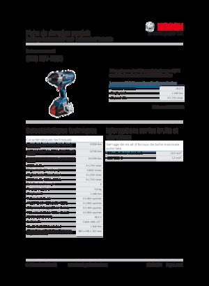 Vezetéknélküli ütvecsavarozók és csavarkulcsok Bosch GDS 18V-1000