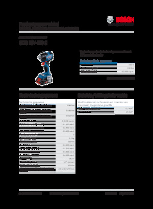 Vezetéknélküli ütvecsavarozók és csavarkulcsok Bosch GDS 18V-210 C