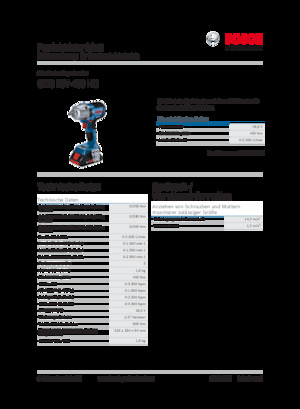 Vezetéknélküli ütvecsavarozók és csavarkulcsok Bosch GDS 18V-450 HC