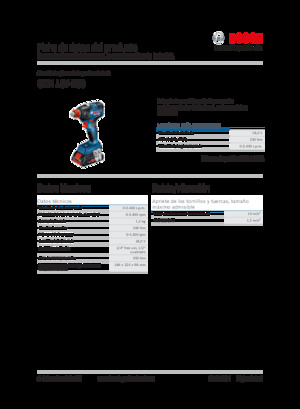 Vezetéknélküli ütvecsavarozók és csavarkulcsok Bosch GDX 18V-200