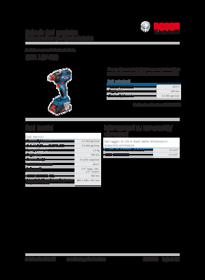 Vezetéknélküli ütvecsavarozók és csavarkulcsok Bosch GDX 18V-200