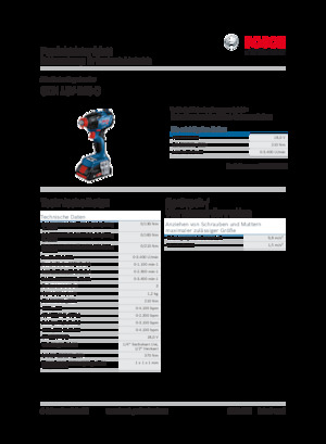 Vezetéknélküli ütvecsavarozók és csavarkulcsok Bosch GDX 18V-210 C