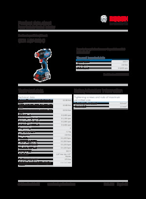 Vezetéknélküli ütvecsavarozók és csavarkulcsok Bosch GDX 18V-210 C