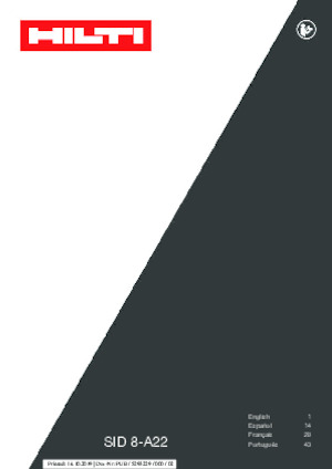 Vezetéknélküli ütvecsavarozók és csavarkulcsok Hilti SID 8-A22 