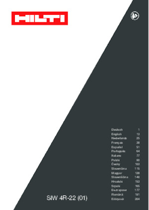 Vezetéknélküli ütvecsavarozók és csavarkulcsok Hilti SIW 4R-22 3/8