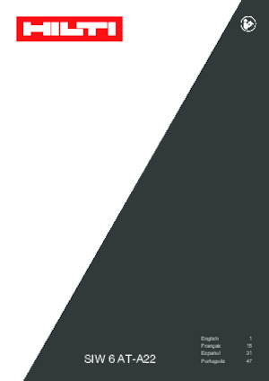 Vezetéknélküli ütvecsavarozók és csavarkulcsok Hilti SIW 6AT-A22 