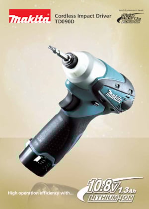 Vezetéknélküli ütvecsavarozók és csavarkulcsok Makita TD090D