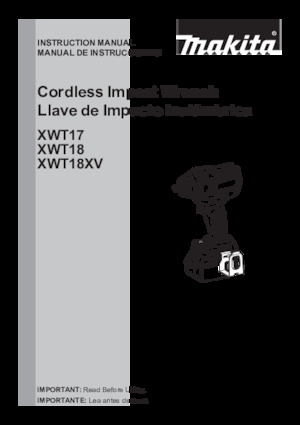 Vezetéknélküli ütvecsavarozók és csavarkulcsok Makita XWT18XVZ
