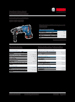 Vezetéknélküli fúrókalapácsok Bosch GBH 18V-28 DC