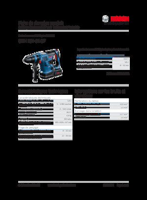 Vezetéknélküli fúrókalapácsok Bosch GBH 18V-34 CF