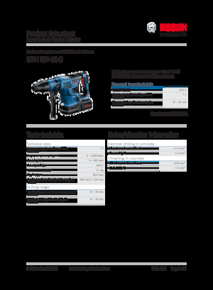 Vezetéknélküli fúrókalapácsok Bosch GBH 18V-36 C