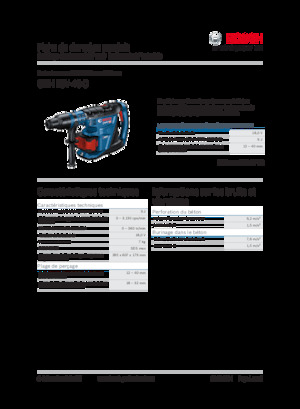 Vezetéknélküli fúrókalapácsok Bosch GBH 18V-40 C