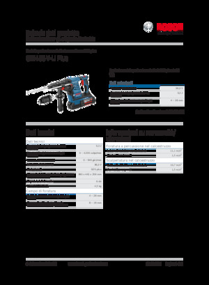 Vezetéknélküli fúrókalapácsok Bosch GBH 36 V-LI Plus