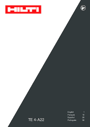 Vezetéknélküli fúrókalapácsok Hilti TE 4-A22 