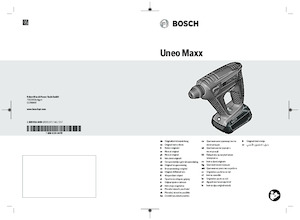 Vezetéknélküli fúrókalapácsok Bosch Uneo Maxx