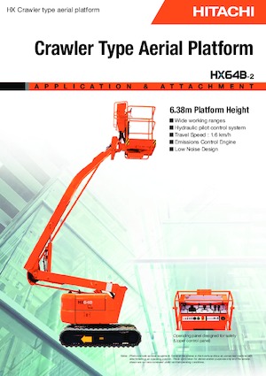 Lánctalpas töretőgémes munkaállványok Hitachi HX 64 B 2