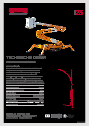 Lánctalpas töretőgémes munkaállványok CMC i23