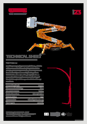Lánctalpas töretőgémes munkaállványok CMC i23