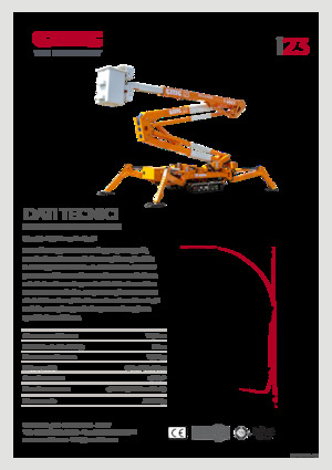 Lánctalpas töretőgémes munkaállványok CMC i23