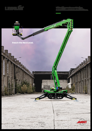 Lánctalpas töretőgémes munkaállványok Avant Tecno Leguan 225