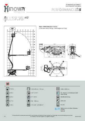Lánctalpas töretőgémes munkaállványok Hinowa Lightlift 17.75 Performance IIIS MK3