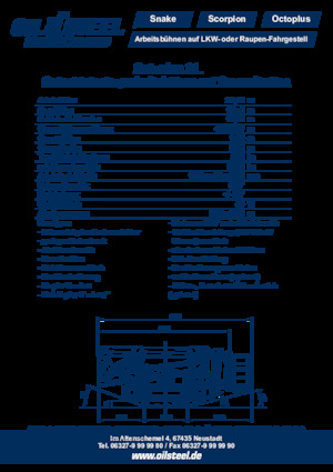 Lánctalpas töretőgémes munkaállványok Oil & Steel Octoplus 21