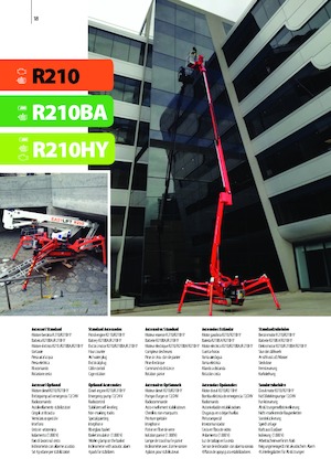 Lánctalpas töretőgémes munkaállványok Easy Lift R210BA