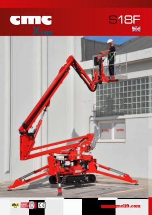 Lánctalpas töretőgémes munkaállványok CMC S18F