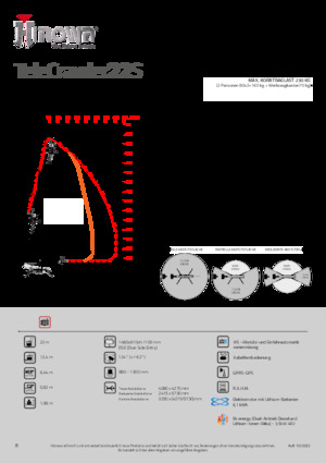 Lánctalpas töretőgémes munkaállványok Hinowa TeleCrawler 22S