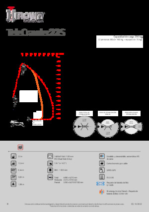 Lánctalpas töretőgémes munkaállványok Hinowa TeleCrawler 22S