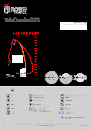 Lánctalpas töretőgémes munkaállványok Hinowa TeleCrawler 22S
