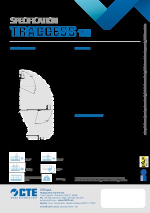 Lánctalpas töretőgémes munkaállványok CTE Traccess 170 E